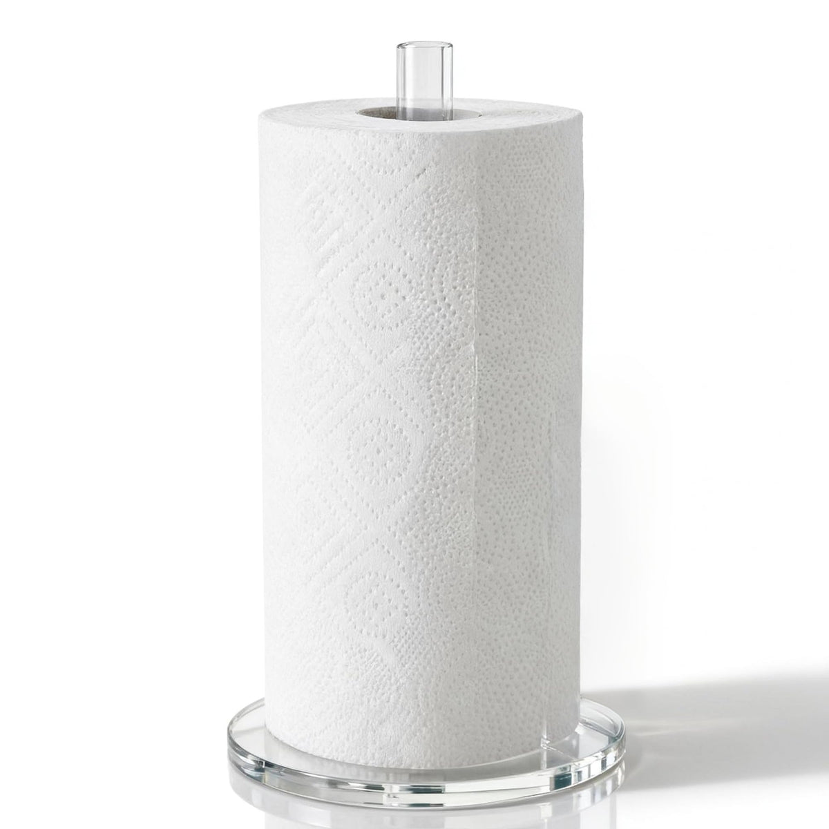WORHE portarrollos en acrílico claro con base estable para cocina