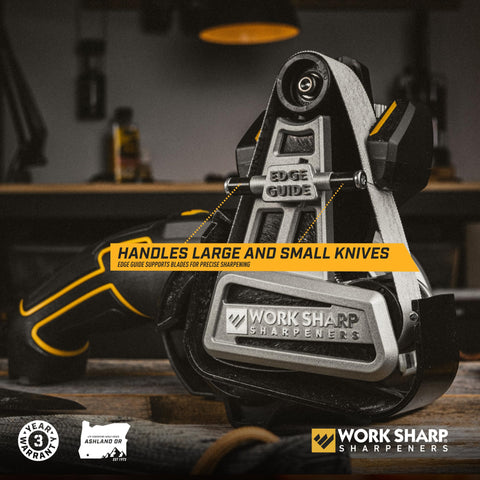Work Sharp Ken Onion para cuchillos serrados, filo estable y controlado.
