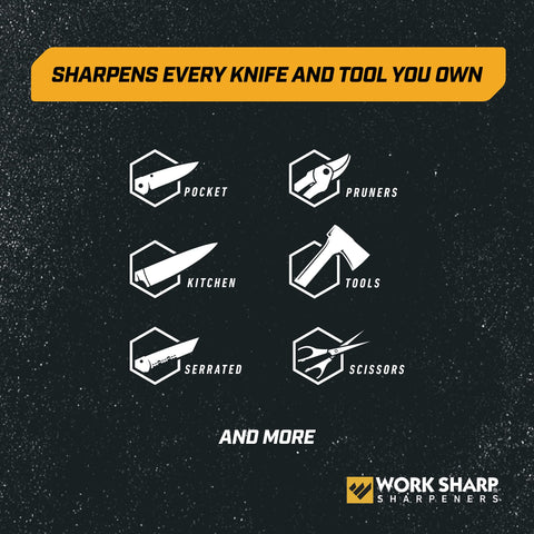 Work Sharp MK2: guía de afilado preciso para cuchillos, facilita ángulos consistentes.