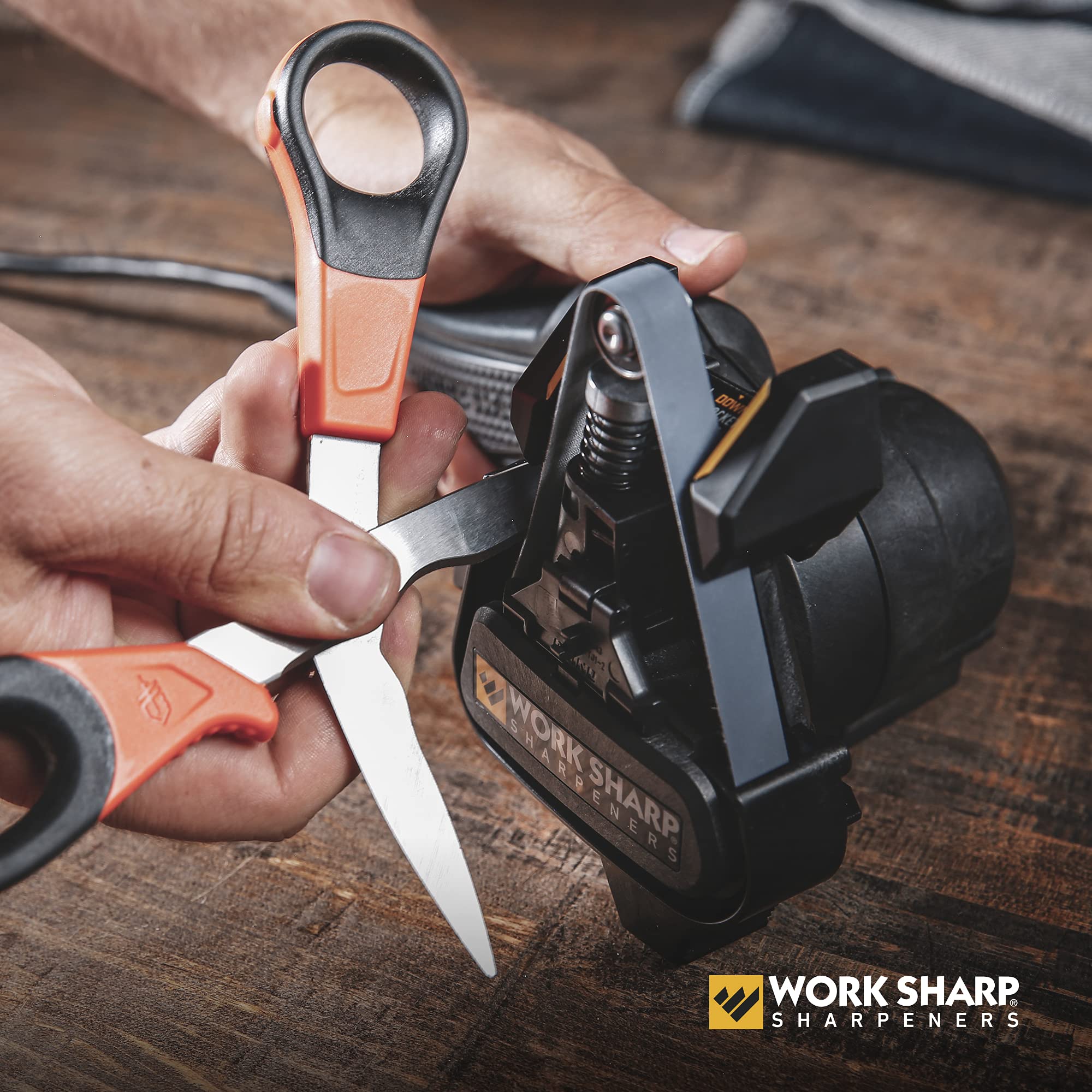 Work Sharp MK2: sistema compacto de afilado, ideal para retoques en casa.