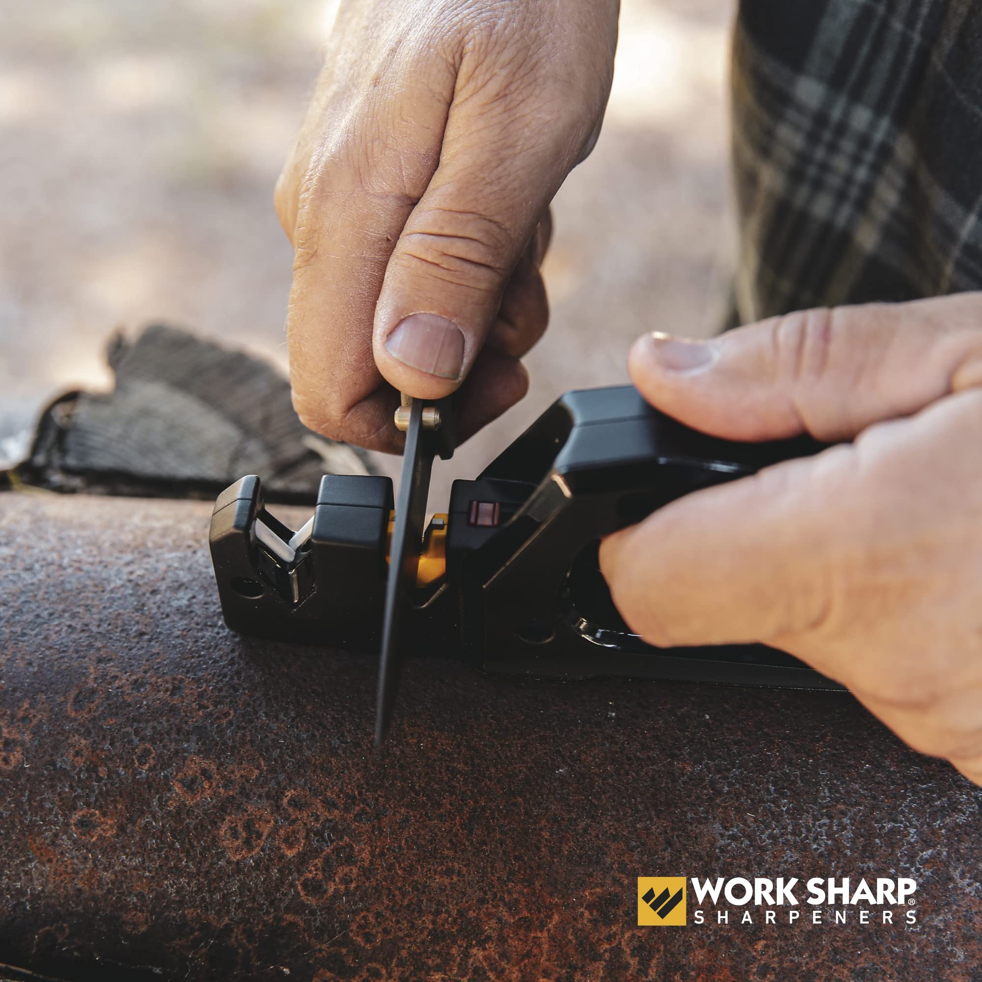 Work Sharp Pivot Pro, diamante para hachas y herramientas de borde amplio.