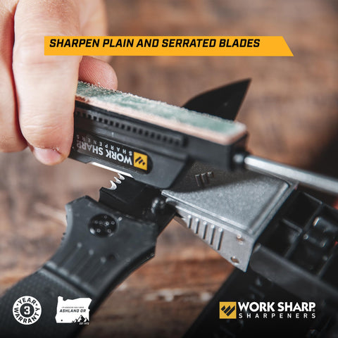 WORK SHARP Precision Adjust Elite, afila cuchillos serrados con control de filo.