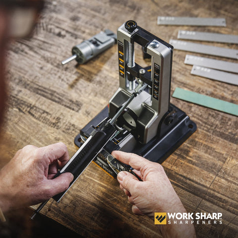 Work Sharp Professional Precision, cuero de lustrado para pulir el filo.