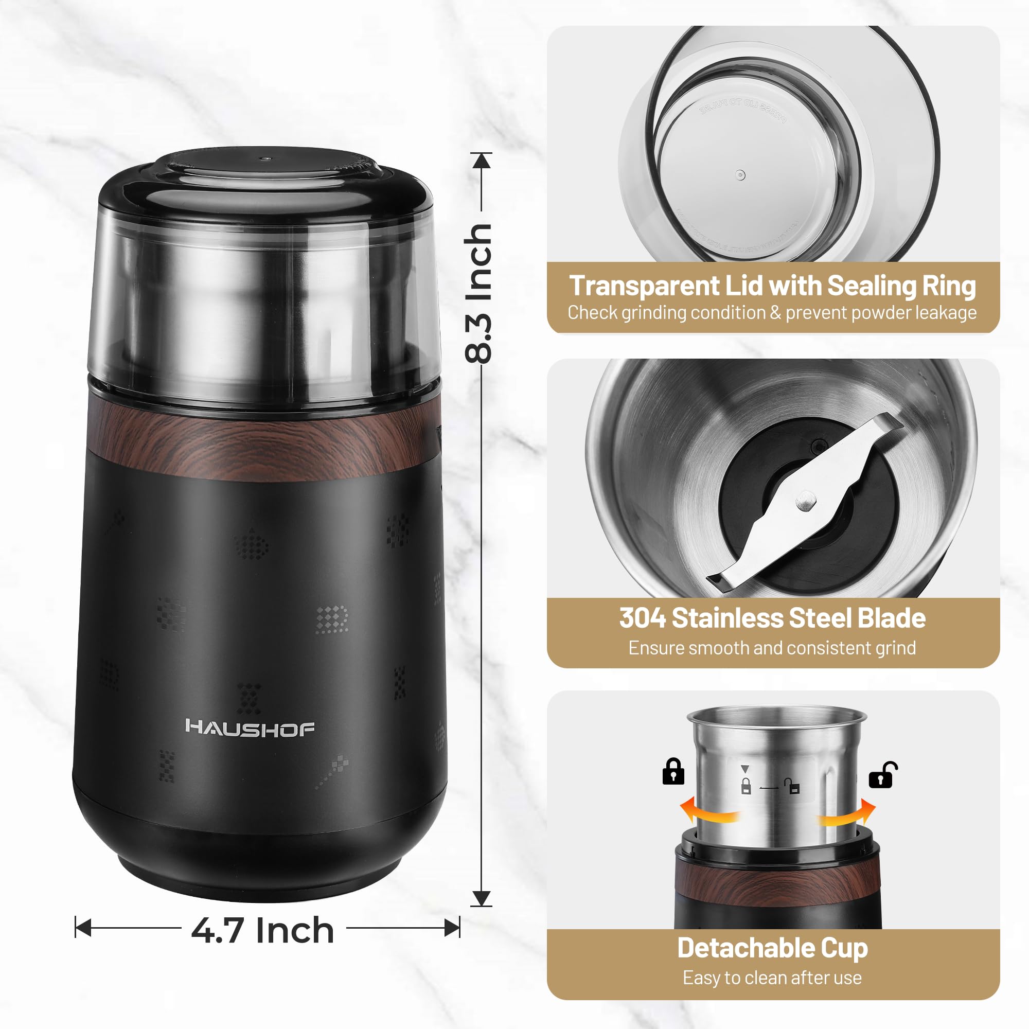 WORKPRO HAUSHOF tazón de acero inoxidable extraíble para rellenar y verter con facilidad.