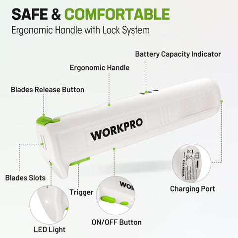 WORKPRO tenedor para servir incluido facilita la presentación