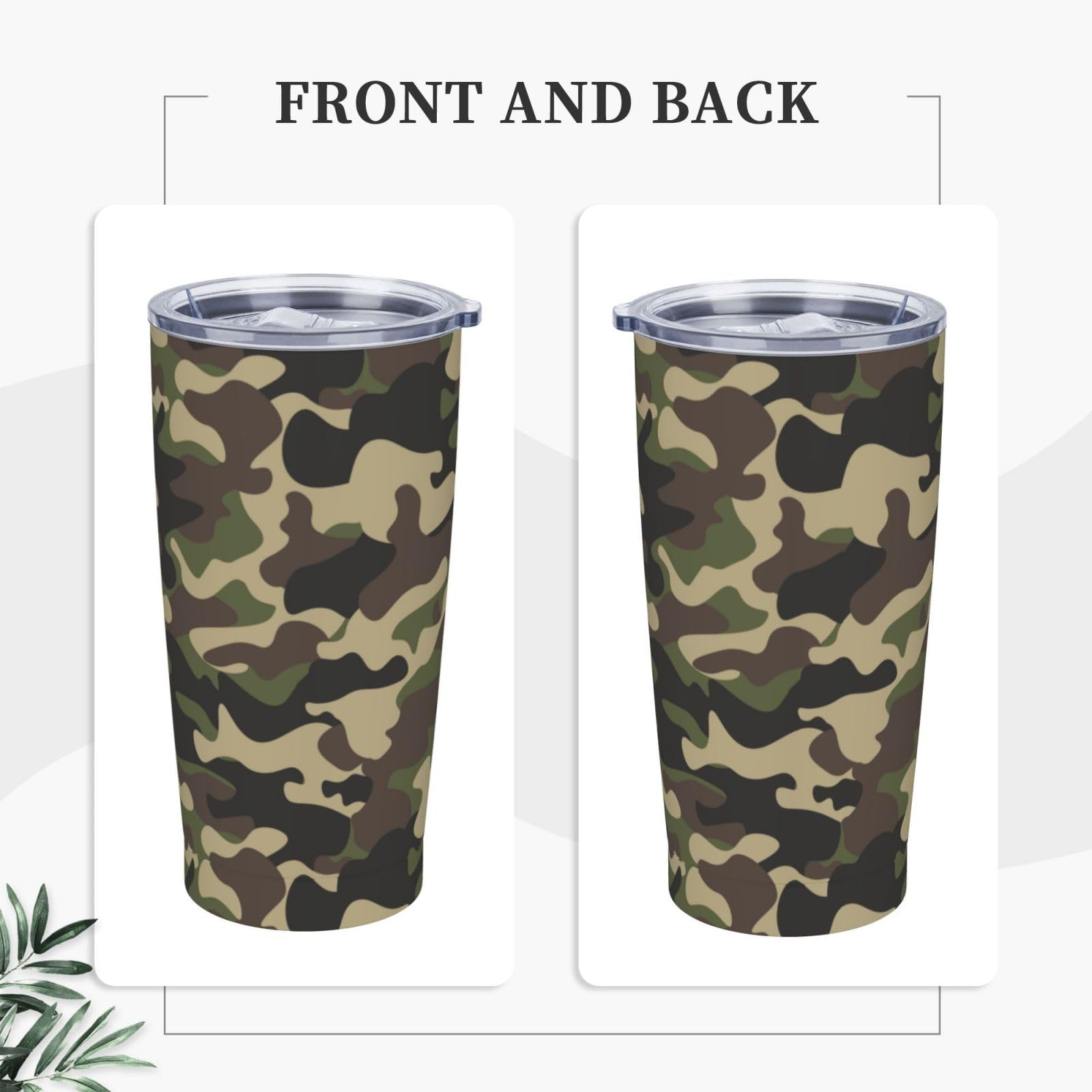 Vaso térmico Worltoldb con pajita reutilizable para beber sin derrames
