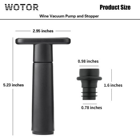 WOTOR kit de accesorios para vino, regalo práctico para amantes del vino.