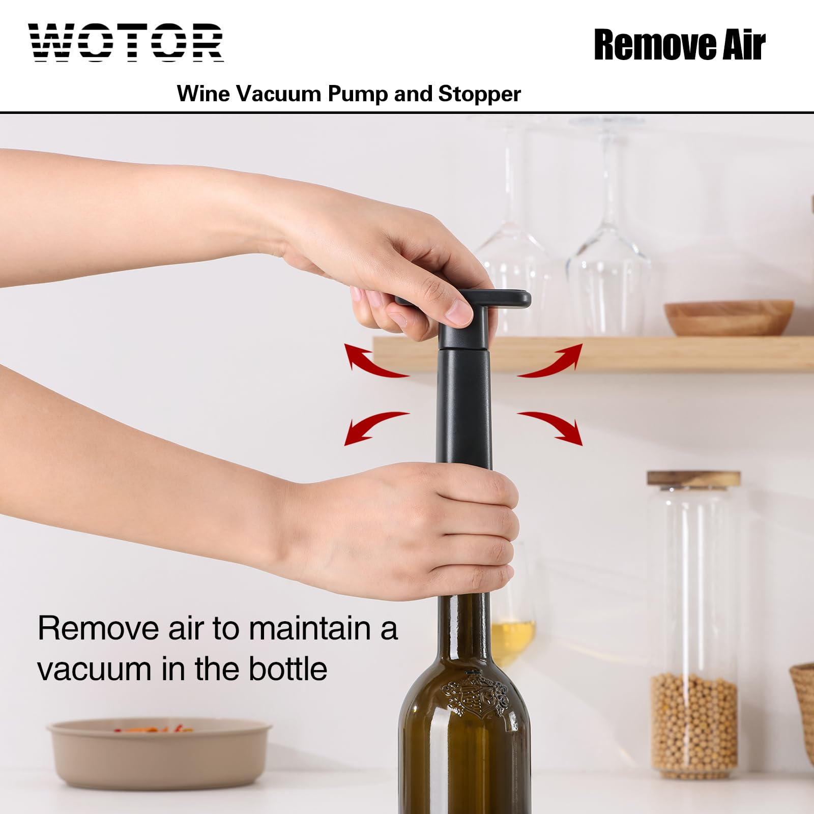 WOTOR conservación de vino por diez días tras abrirse para grandes momentos.