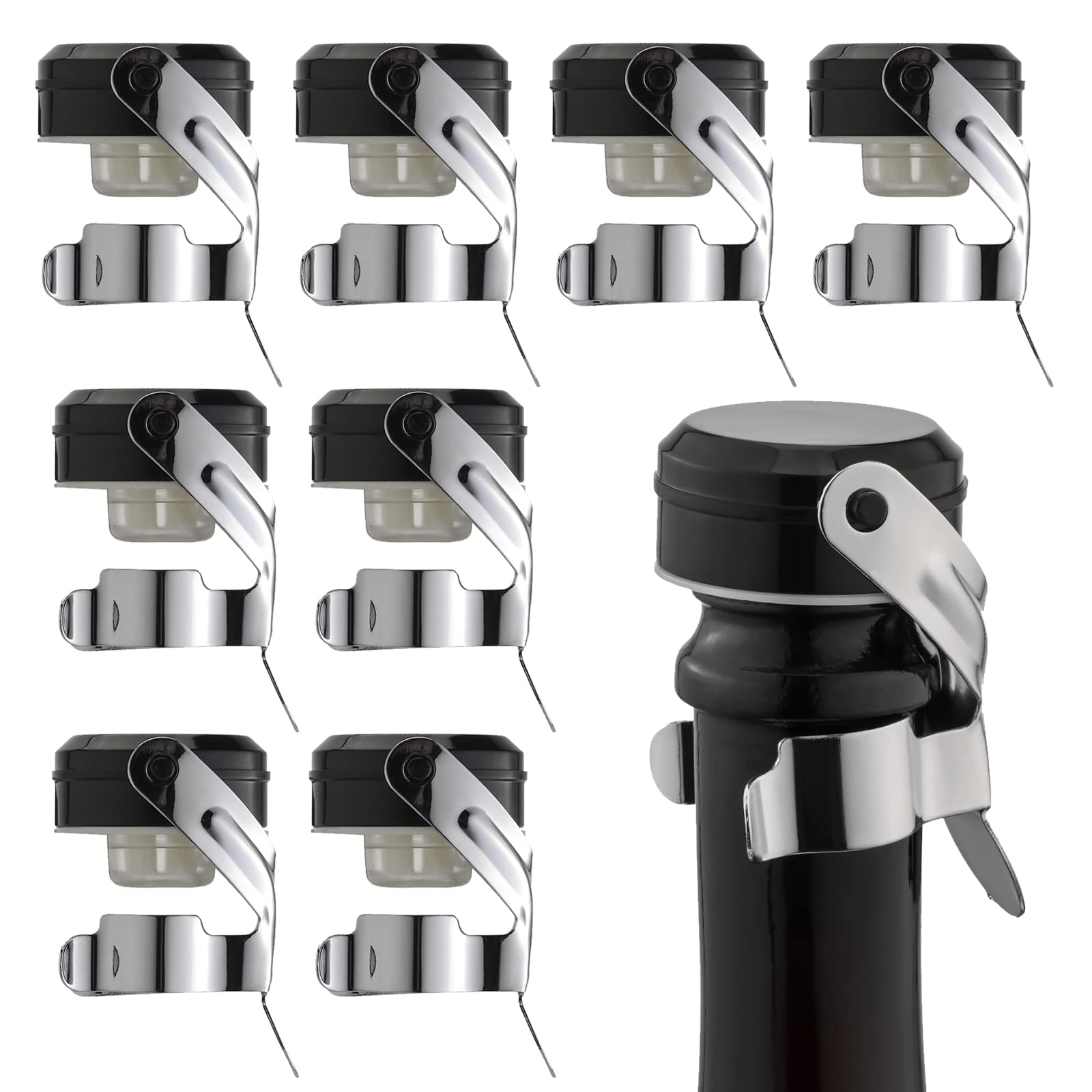 Tapón WOTOR para champagne en acero inoxidable mantiene burbujas y frescura.