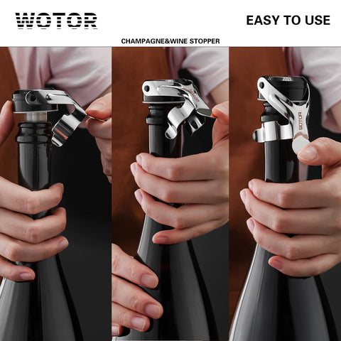 Tapón WOTOR para vino tinto conserva aroma tras abrir.