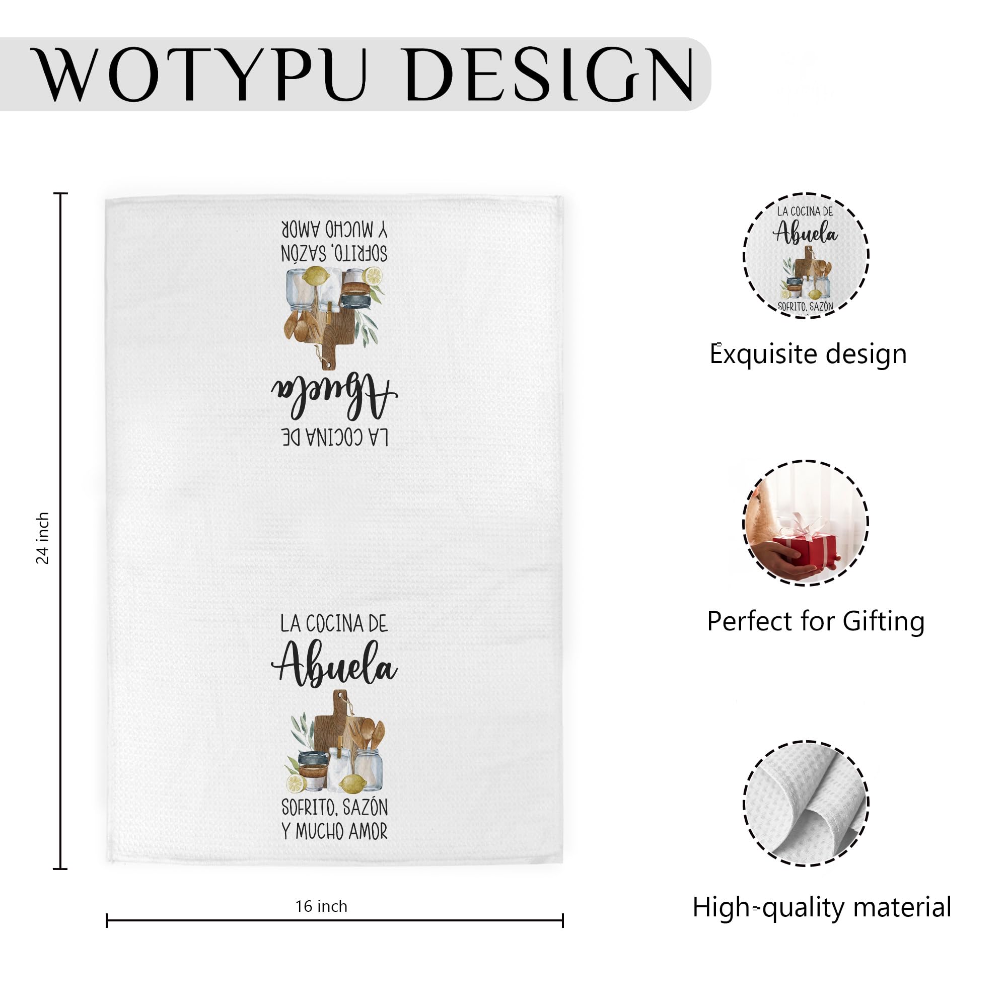 Toallas WOTYPU para decorar el comedor y ambientar la mesa.