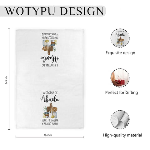 Toallas WOTYPU para decorar el comedor y ambientar la mesa.