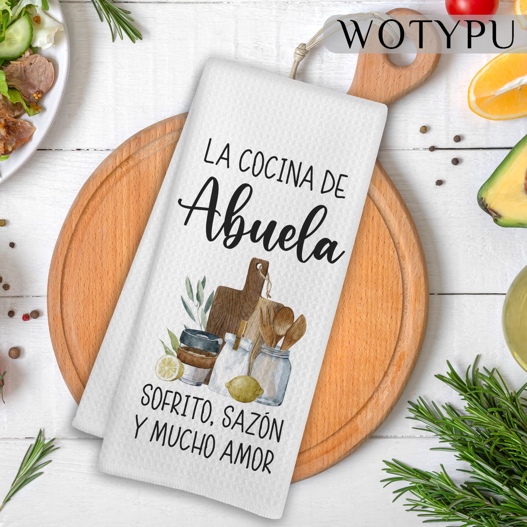 Toallas WOTYPU como regalo ideal para abuelas y ocasiones.