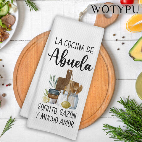 Toallas WOTYPU como regalo ideal para abuelas y ocasiones.