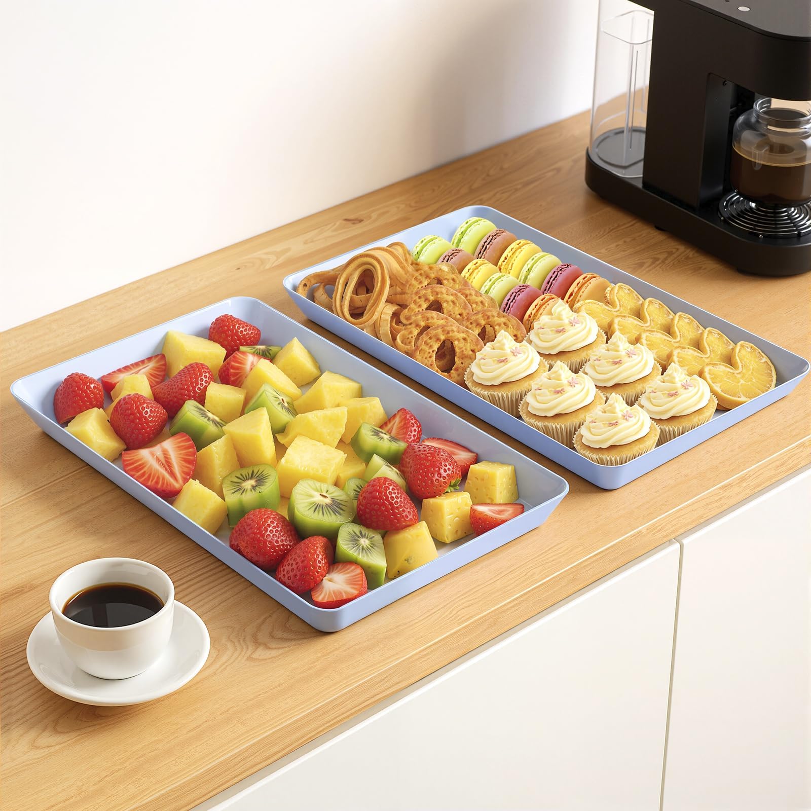 WOWBOX bandeja de servicio para frutas y dulces, diseño práctico.