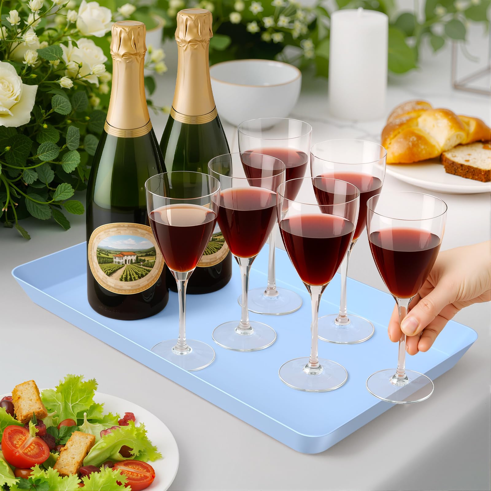 WOWBOX bandeja fácil de limpiar y apilable para ahorrar espacio.
