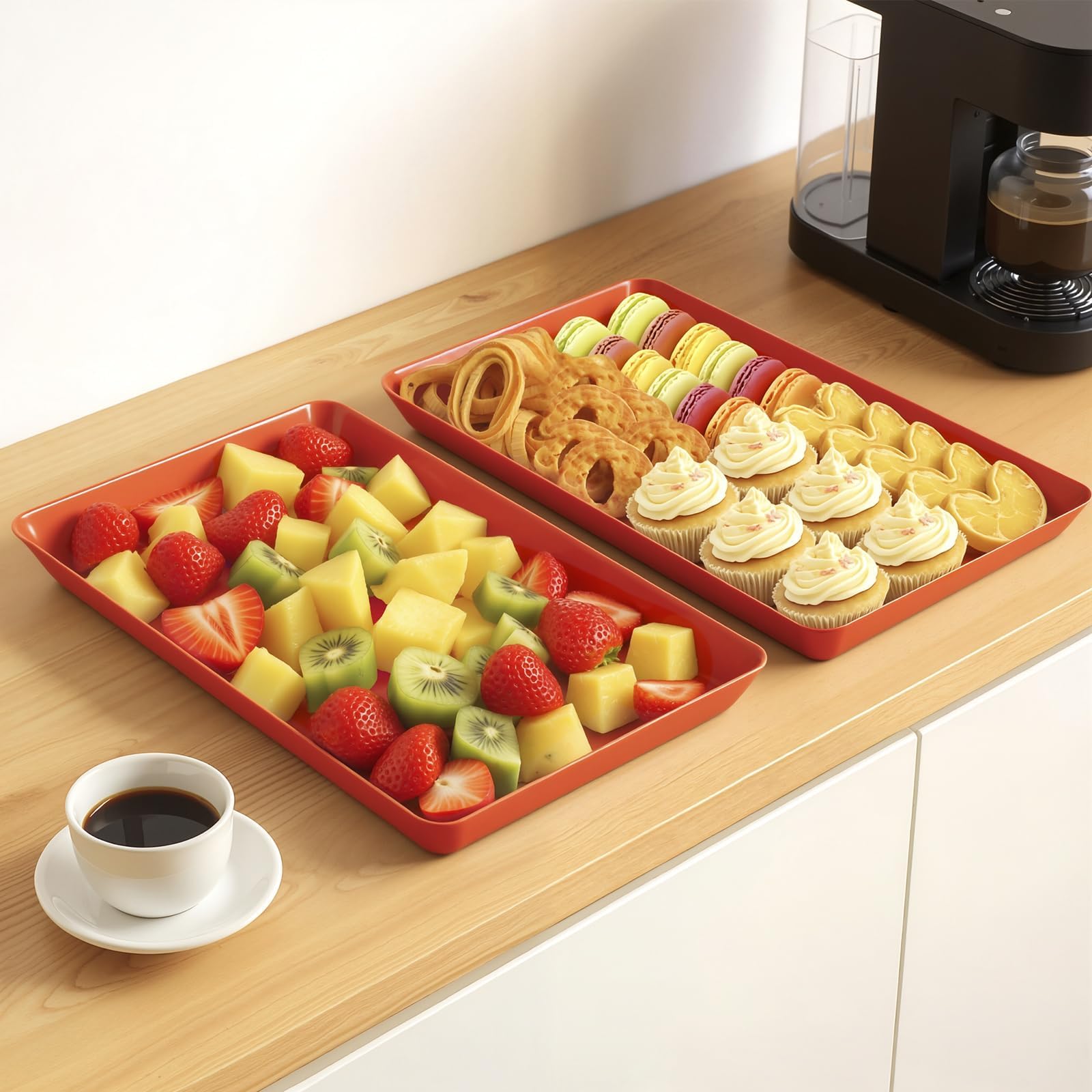 Bandejas WOWBOX para servir, ideal para ordenar la cocina y optimizar el espacio.
