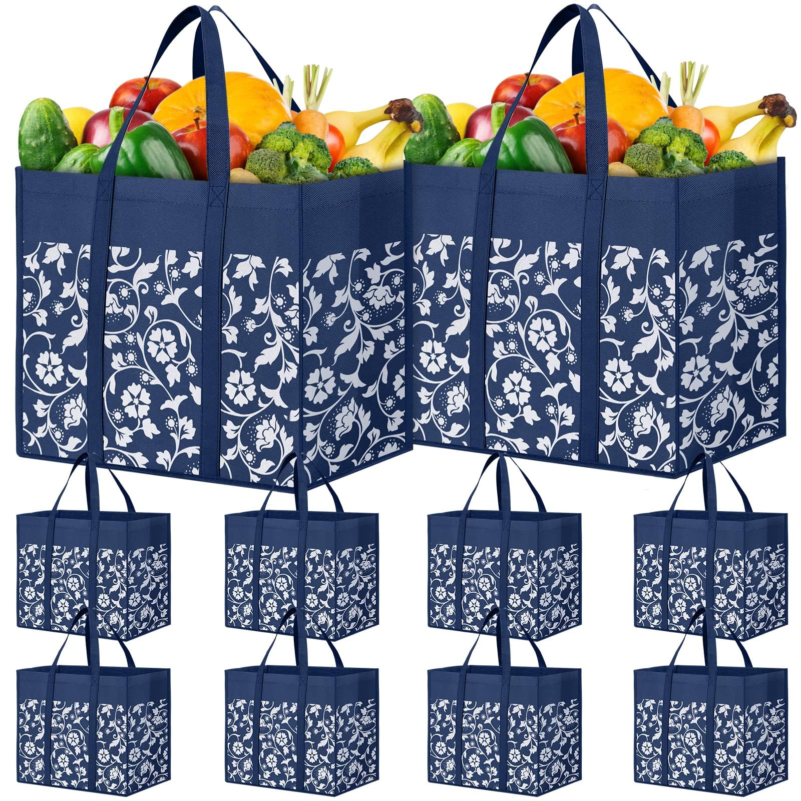 WOWBOX bolsas de compra reutilizables grandes capacidad permiten transportar productos voluminosos con comodidad.