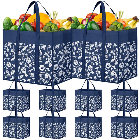 WOWBOX bolsas de compra reutilizables grandes capacidad permiten transportar productos voluminosos con comodidad.