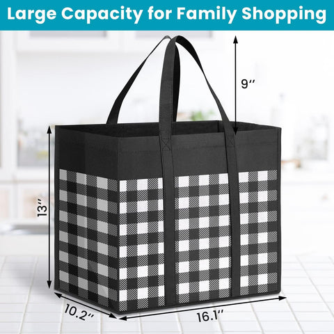 WOWBOX bolsa plegable con asas reforzadas para transporte estable.
