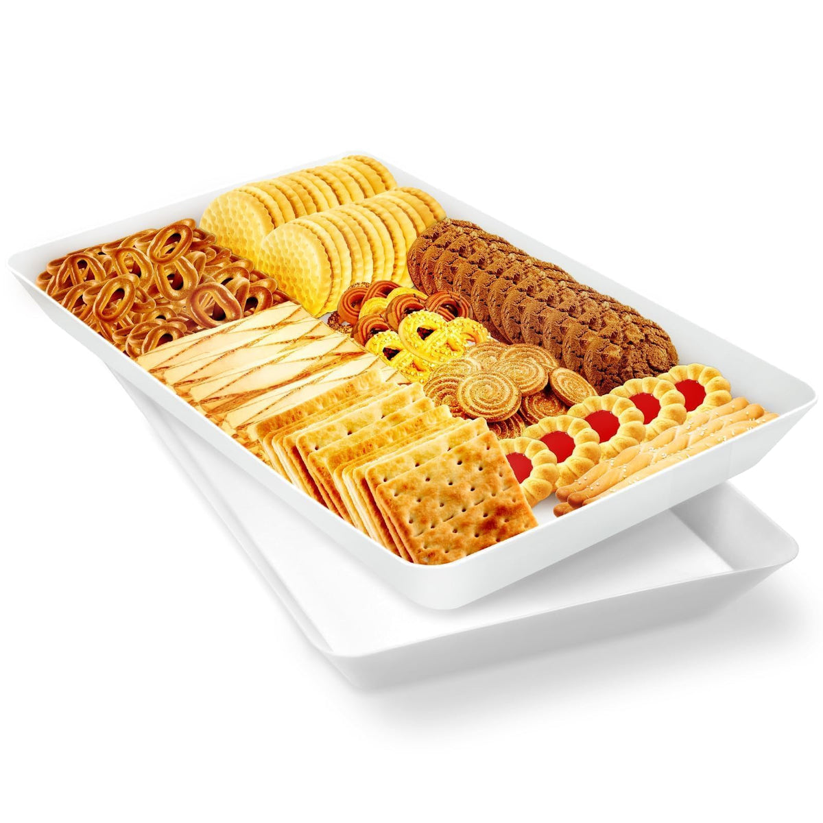 WowBox tabla de servicio dos unidades, ideal para frutas y postres en fiestas