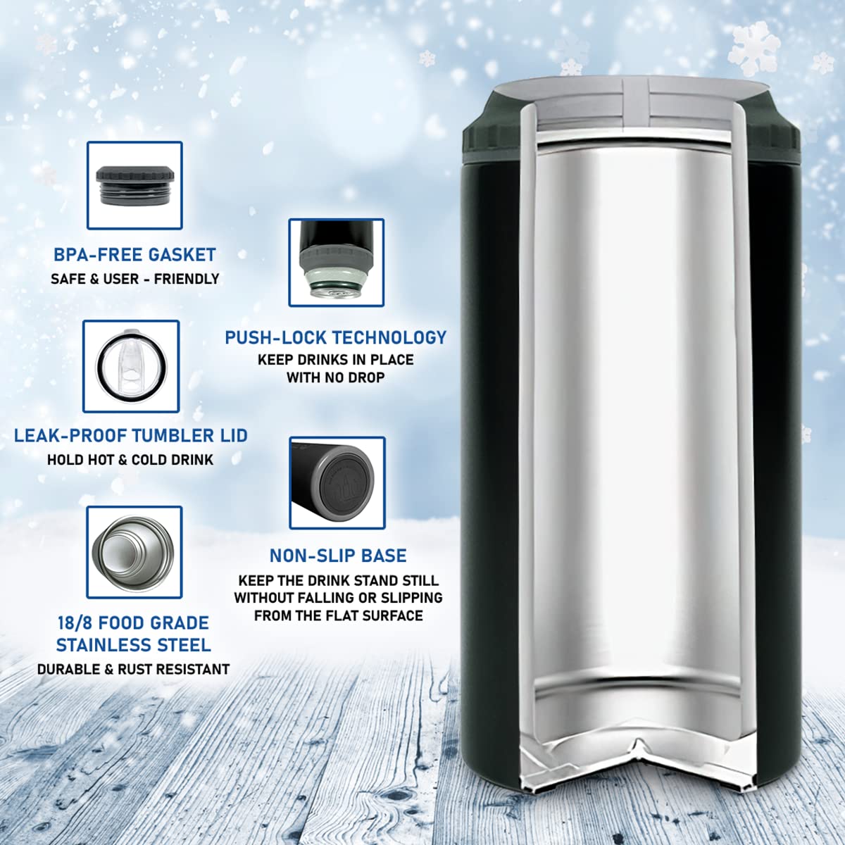 wowcugi tapa transparente con deslizador para controlar el flujo.