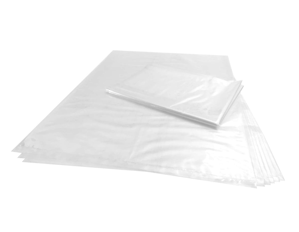 Wowfit bolsas de plástico transparentes 18x24 para almacenamiento general y fácil organización.