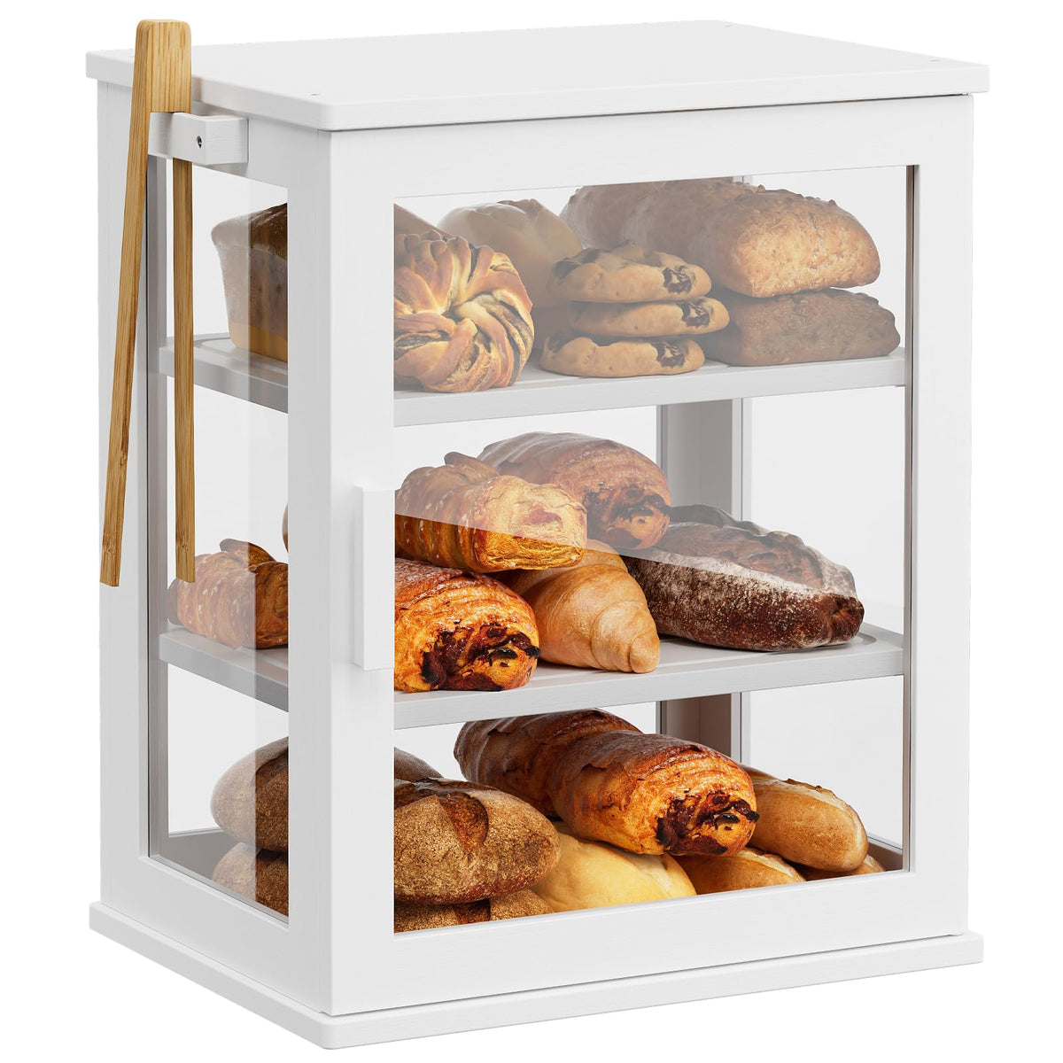 WOWLIVE Panera con ventana: visualiza contenidos fácilmente sin abrir la tapa.