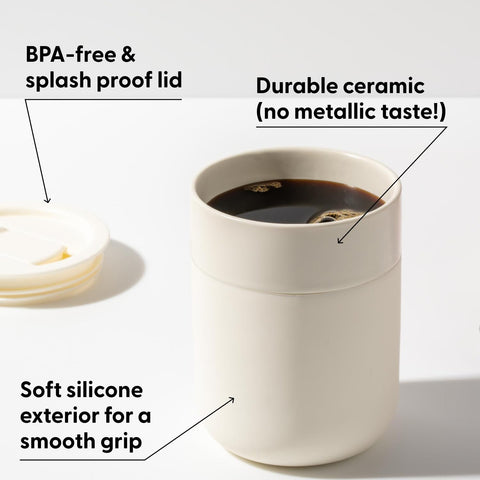 Tapa anti-derrame de Porter W&P, perfecta para traslados sin derrames.