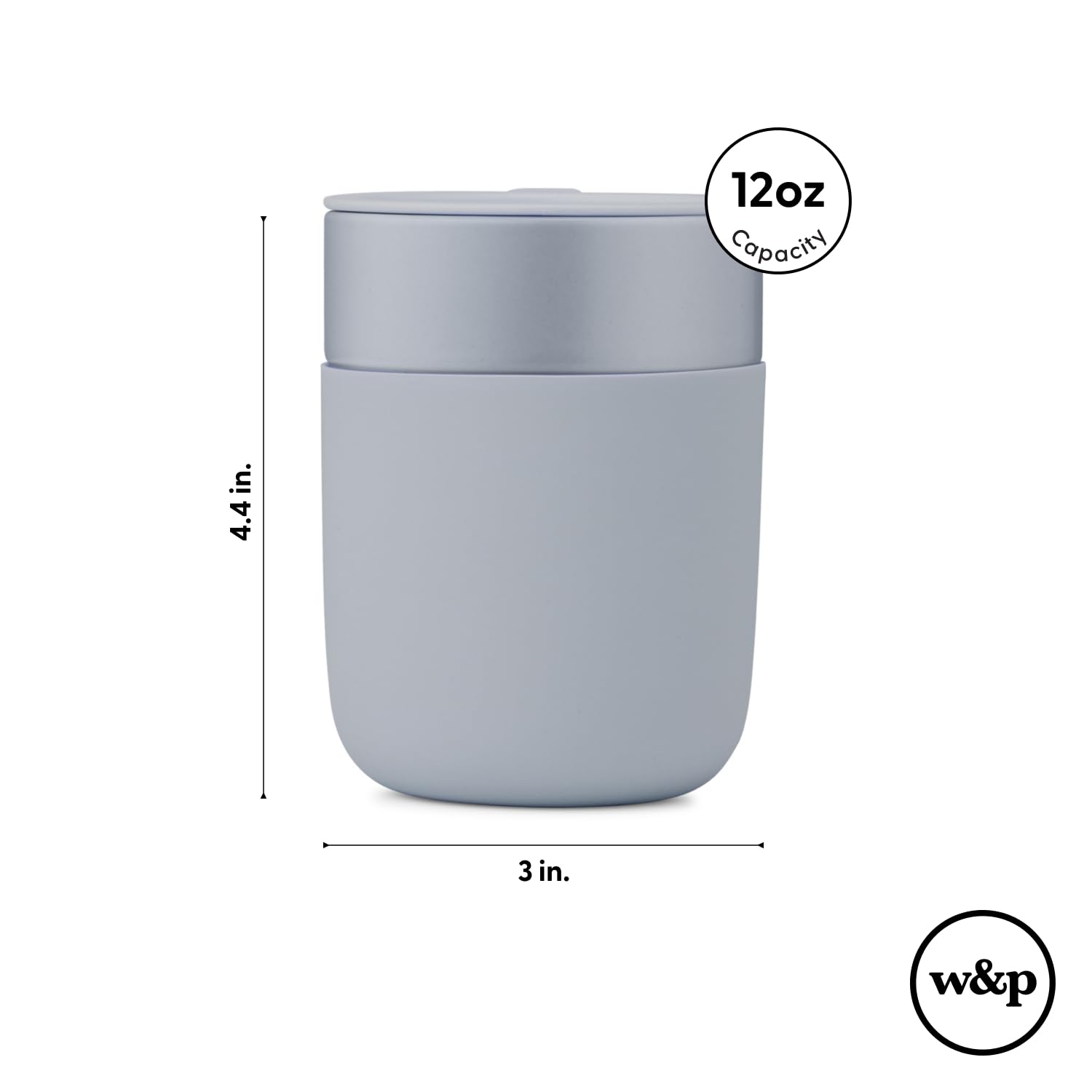 Uso diario para café o té, taza reutilizable de Porter W&P.