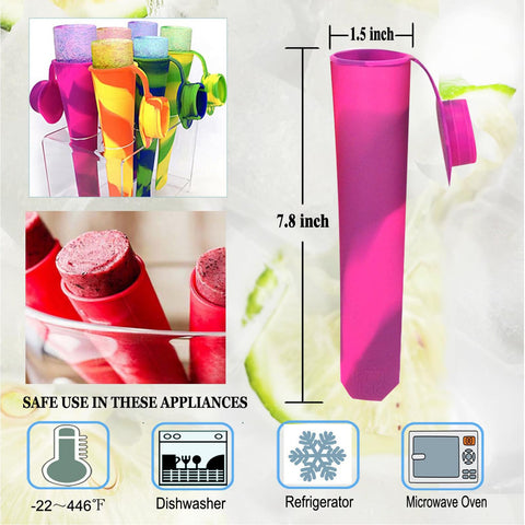 Tubos de paleta Wpunwen sin goteo facilitan comer sin derrames