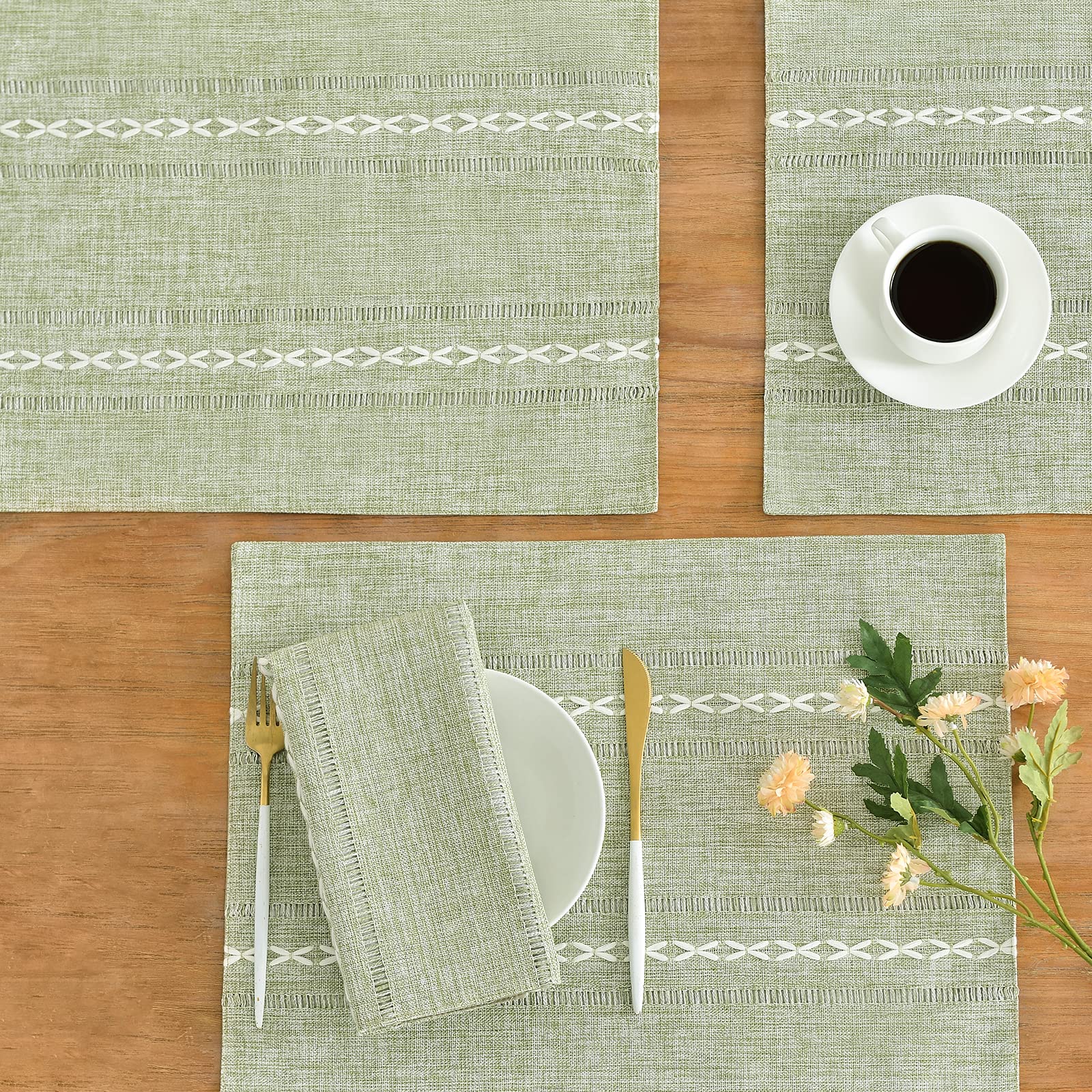 Wracra borde deshilachado decorativo, mantel boho para mesa elegante.