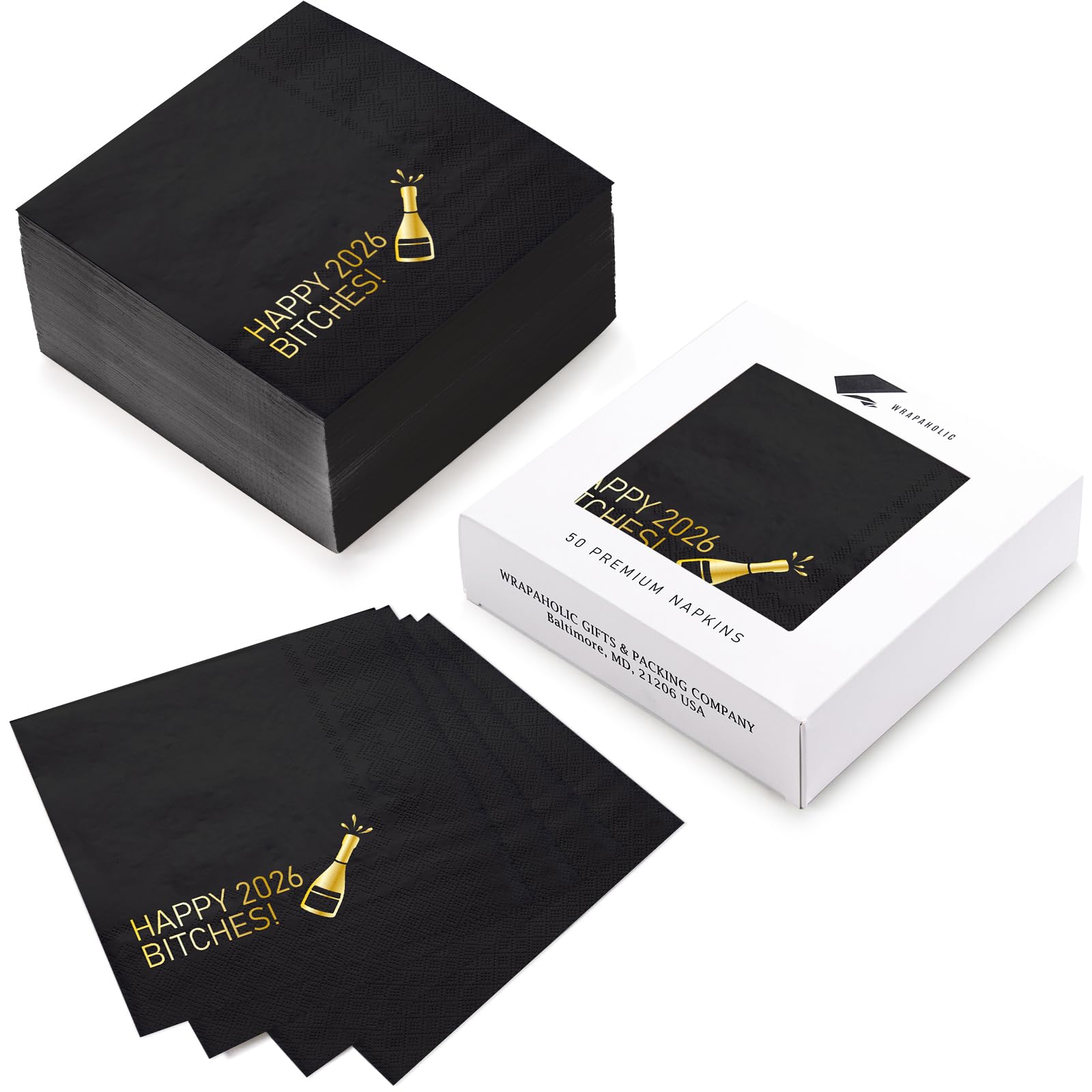 Wrapaholic servilletas 50 piezas, perfectas para fiestas y eventos.