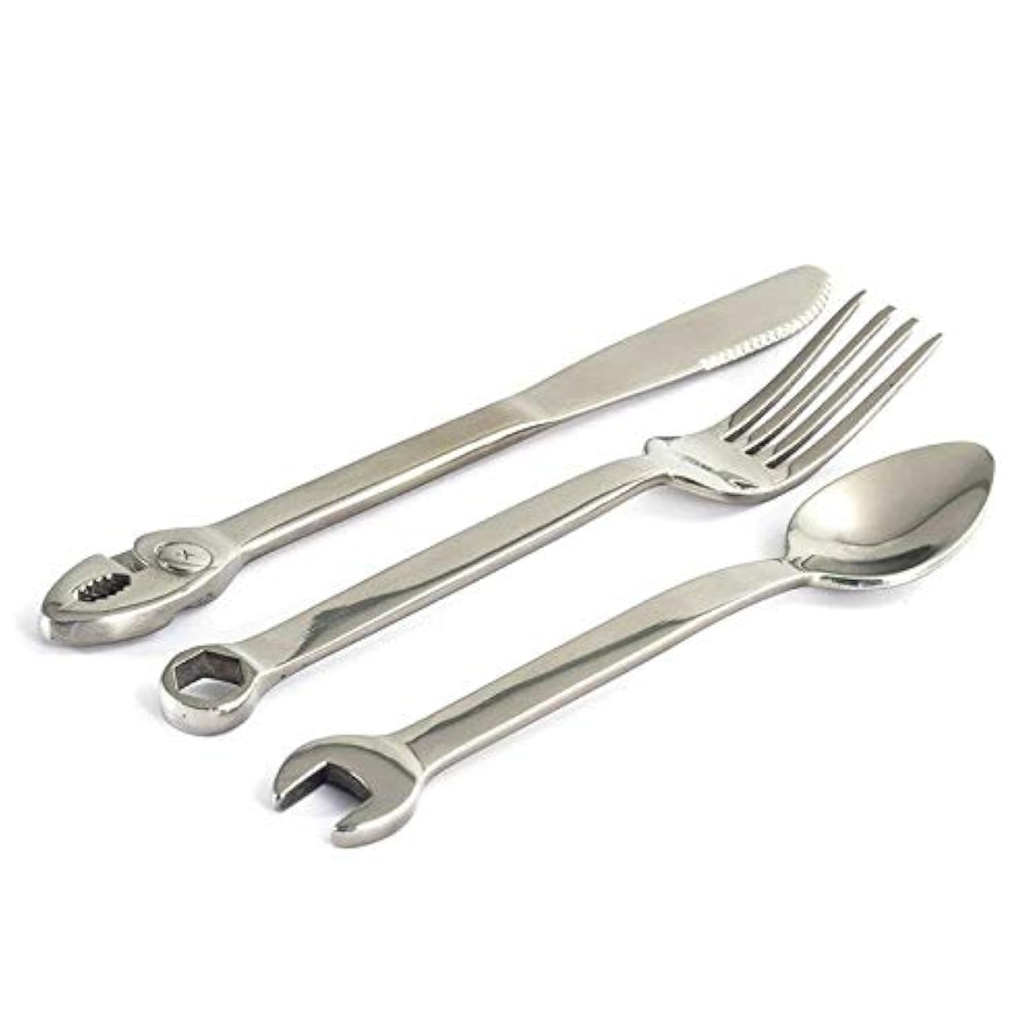 Wrenchware: juego de cubiertos en forma de herramienta con estuche, ideal para regalos únicos