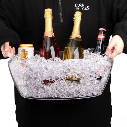 Balde WRINGKIT para cervezas y cócteles, diseño claro y práctico para servir.
