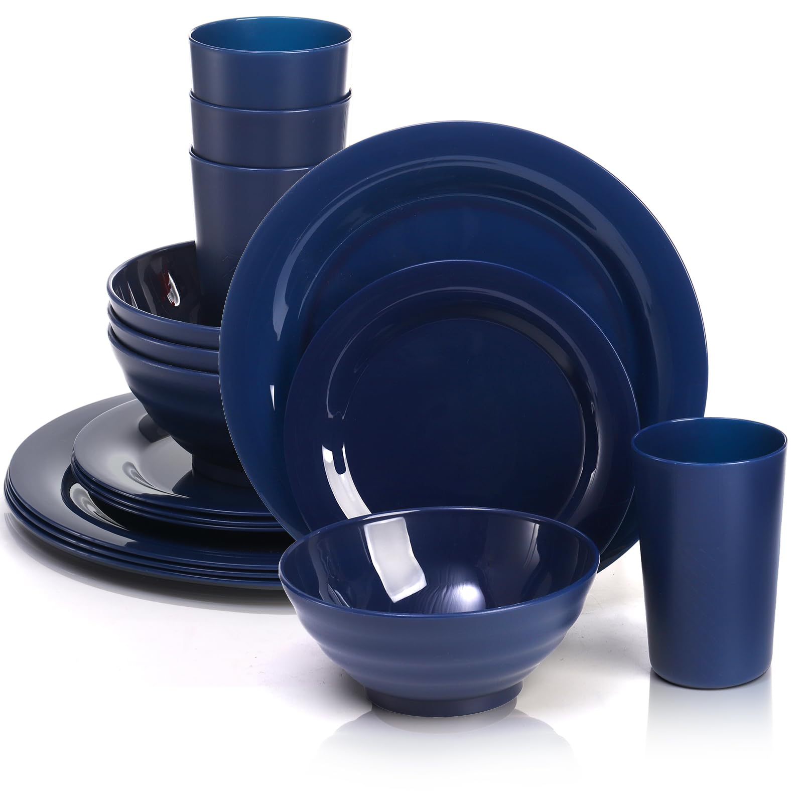 WRINGKIT platos-dineros 10 pulgadas, ligeros para uso diario y reutilizables.