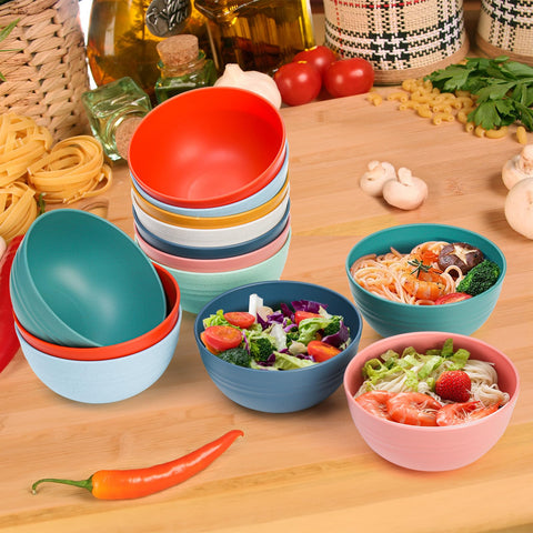 WRINGKIT tazones usos versátiles: cereal, ensaladas, frutas y noodles.