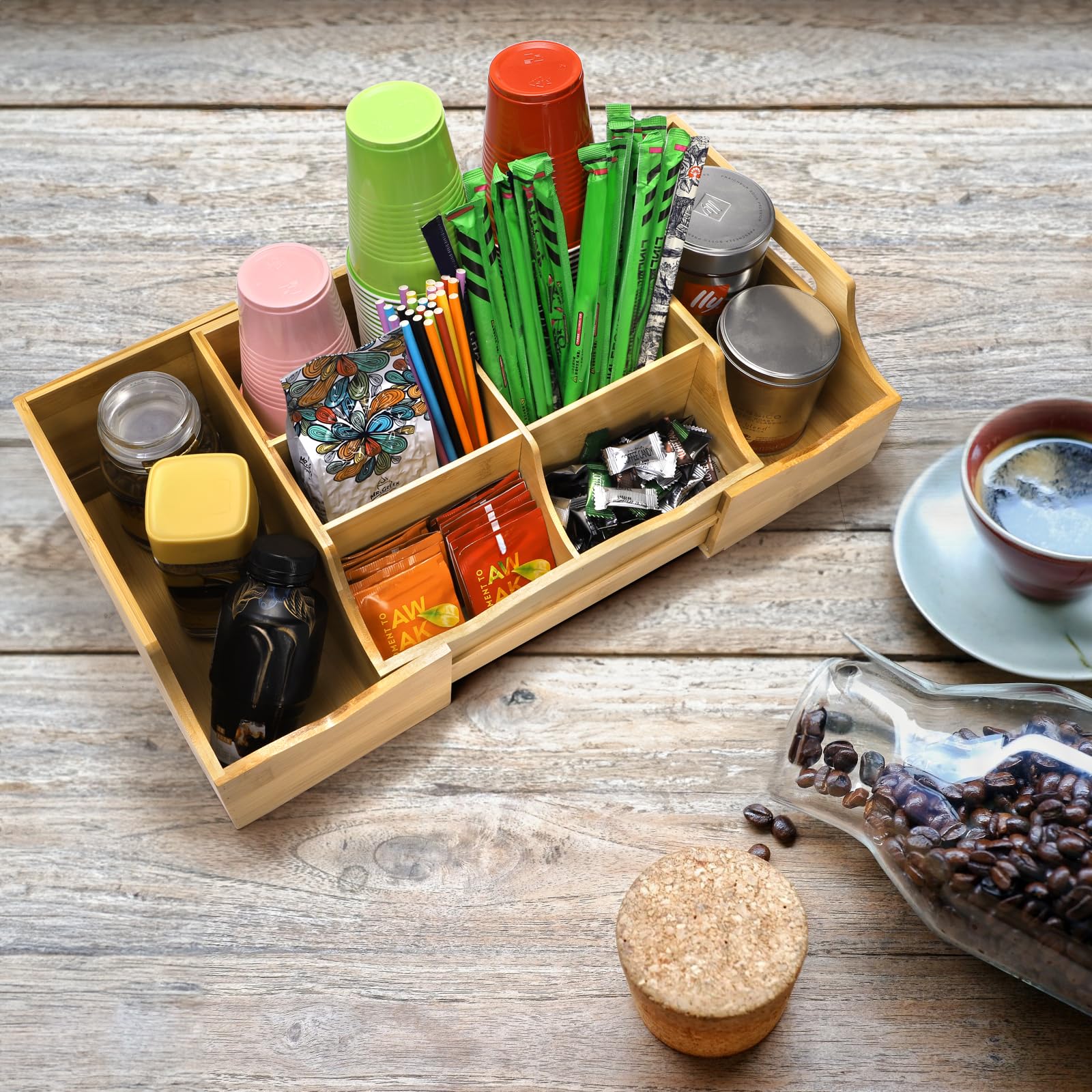 WRINGKIT detalle para la mañana, organización clara para la rutina de café.