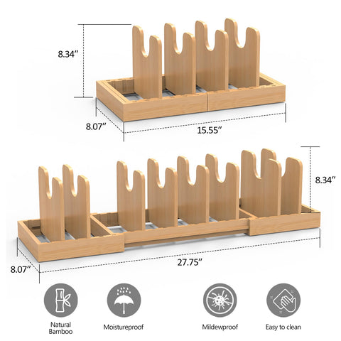 WRONWA organizador de tapas extensible para cazo y tapas