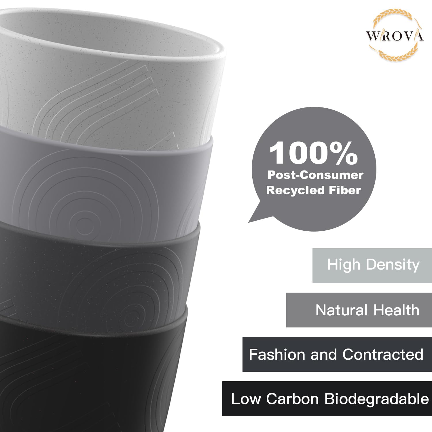 Taza Wrova sin olor, material sostenible