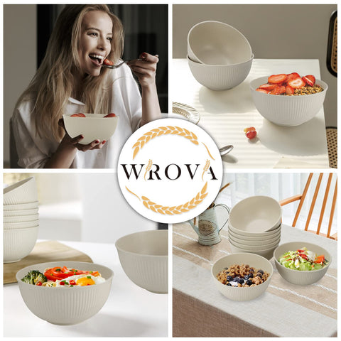 Serie Invierno-Nieve de Wrova, tazones de estilo elegante.