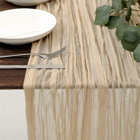 Mantel de gasa WSSJHYY 35x120 para bodas y eventos