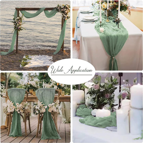 Mantel de gasa beige crema de WSSJHYY para bodas