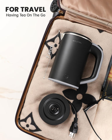 WTJMOV tetera eléctrica portátil 0.8l, ideal para casa u oficina