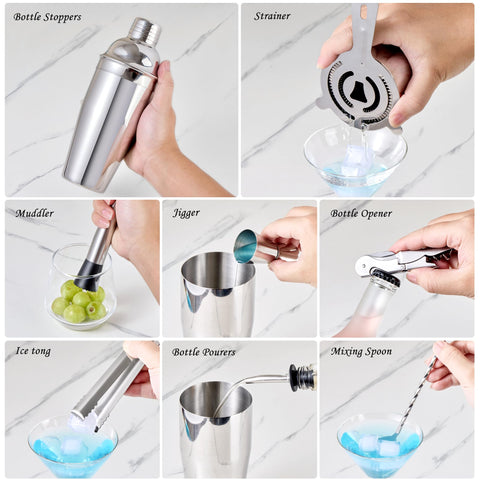 Pinzas para hielo Wukuna para servir bebidas frías