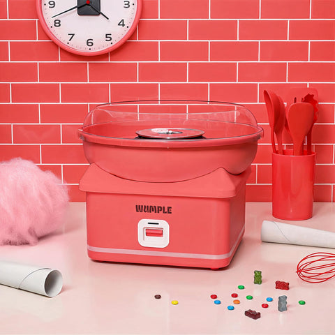 Wumple, diseño rojo llamativo para captar miradas en eventos.