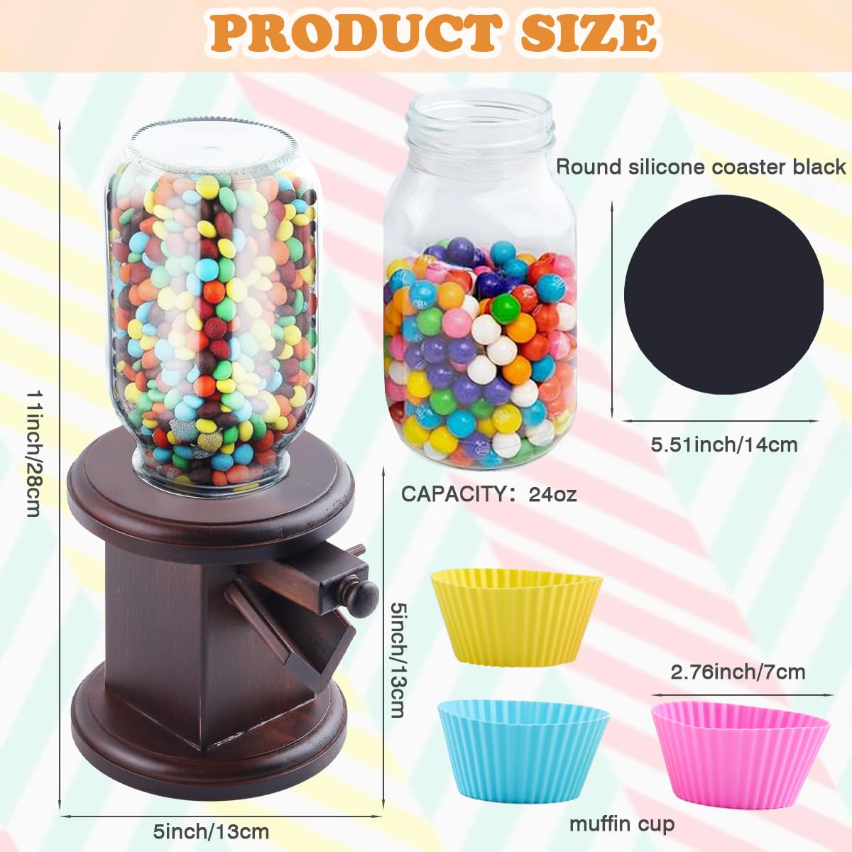 Wunzkii dispensador cereales en la mesa, organización de encimera