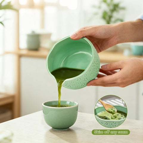 Cuchara-medidora-bambu Wurmenin: medidas precisas para porciones consistentes de matcha.