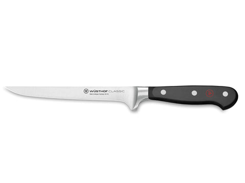 Wusthof Classic cuchillo deshuesador flexible, ideal para deshuesar pollo y aves con precisión
