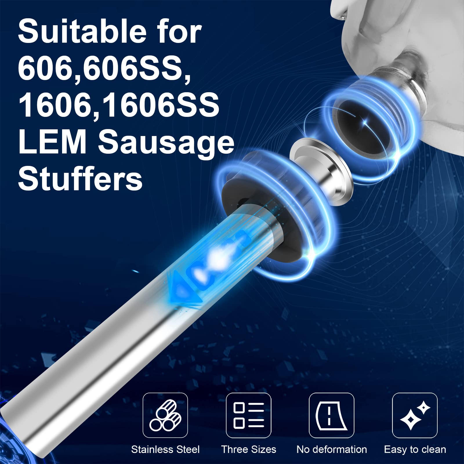Acero inoxidable apto para lavavajillas de Wutfly, fácil limpieza